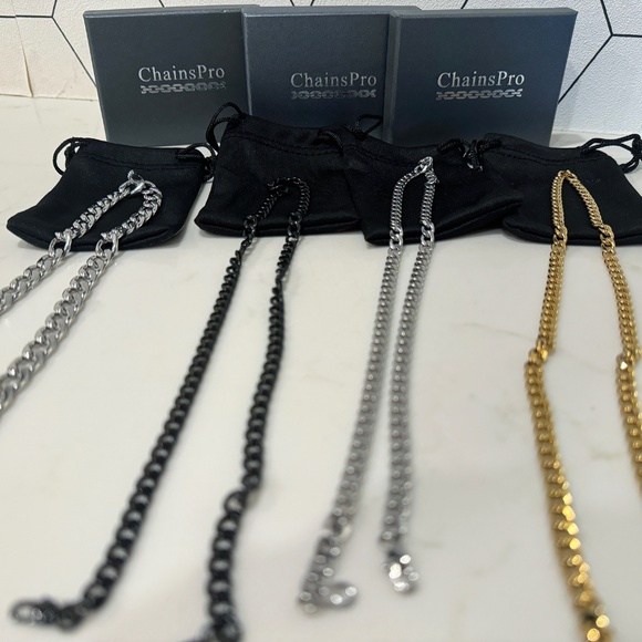 *SOLD* Chainspro 3 x 20 inch Men's Chains + Bonus - Picture 2 of 8